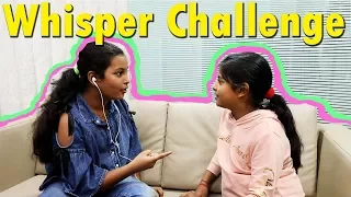 Whisper Challenge | Challenges For Kids | #fun #Kids #sketch #vines l anu and ayu twin sisters