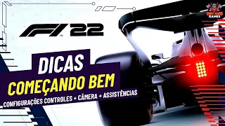 F1 2022 - Dicas para quem vai começar a jogar! Configuração de controle, câmera e assistências.