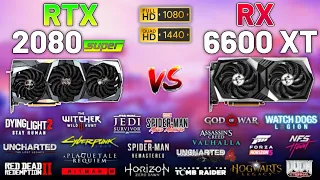 RTX 2080 SUPER vs. RX 6600 XT in 2023 (Test in 20 Games) 1080p & 1440p