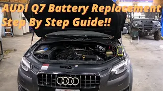 AUDI Dealership Couldn't Fix this Car! AUDI Q7 Battery Replacement Step by Step Guide