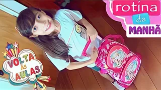 MINHA ROTINA DA MANHÃ - VOLTA ÀS AULAS ★ Hora de acordar,  brincar e se arrumar em dias de semana!