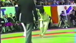 European Judo Championships Liege 1984 65kg Bronze Stephen Gawthorpe GBR v Cornel-Ilie Serban ROU