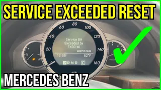 How to reset service exceeded message on Mercedes Benz ￼