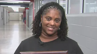 Hardin-Jefferson Junior High School teacher Cassandra Ceasar is a 12News Golden Apple Award winner
