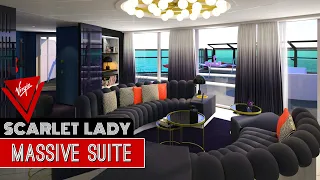 Massive Suite | Virgin Voyages Scarlet Lady | Full Walkthrough Room Tour & Review 4K