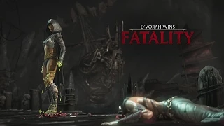 Mortal Kombat X D'Vorah Fatality All D'Vorah Fatalities