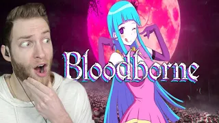 BLOODBORNE IS IMPOSSIBLE!! Reacting to "Bloodborne Review Defeat Gods Doll Waifu Simulator" by Max0r