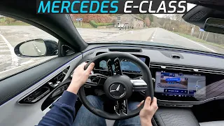 2024 MERCEDES E-CLASS SALOON E 220d 197 HP POV TEST DRIVE