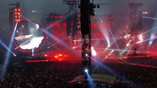 Coldplay AHFOD 2017 Concert Frankfurt Interruption (smoke)