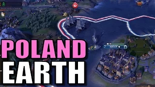 Civ 6: Poland Gameplay [True Start Earth Location Map] Let’s Play Civilization 6 Poland | Part 11