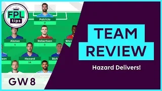 FPL TEAM REVIEW: GW8 | Hazard Delivers, Captain Kane Blanks! Fantasy Premier League 2018/19