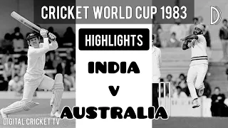 CRICKET WORLD CUP - 1983 / Highlights / AUSTRALIA vs INDIA / DIGITAL CRICKET TV