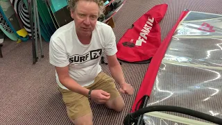 How To Set Up A Windsurfing Sail - Rigging a Fanatic Ride Rig