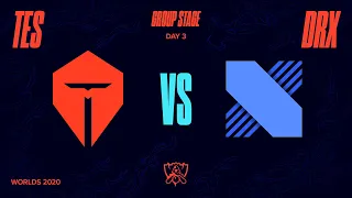 TES vs DRX | Worlds Group Stage Day 3 | Top Esports vs DRX (2020)