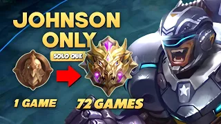 I ONLY PLAYED JOHNSON FROM WARRIOR TO MYTHIC!! (Solo ranked)