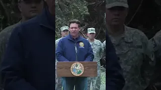 Gov. Ron DeSantis discourages looters amid Hurricane Idalia, referencing “you loot, we shoot” signs