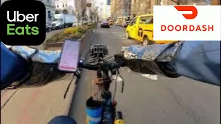 Bike Deliveries In New York City | Uber Eats | DoorDash