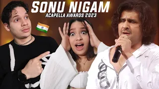 India's Acapella King | Latinos React to Sonu Nigam's 'Performer of Millennium Award' Performance
