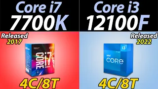 i7-7700K vs i3-12100F | RTX 3080 and RTX 3060 | How Much Performance Difference?