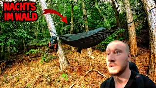 Meine erste Nacht alleine im Wald 😱 Solo Overnighter - Bushcraft Survival Österreich