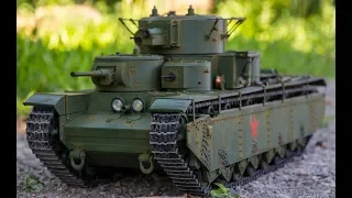 3D Printed 1/16 RC Russian T-35A Tank