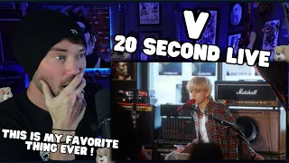 Metal Vocalist First Time Reaction - V's 20 second LIVE @ Gangneung