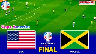 USA vs JAMAICA | COPA AMERICA FINAL | Full Match & All Goals 2024 | eFootball PES Gameplay PC