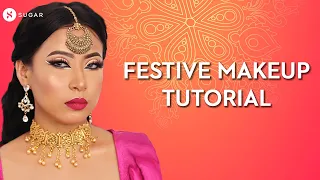 Festive Makeup Tutorial | How To Create An Indian Festival Look Ft.@nimshimjajo4338 | SUGAR Cosmetics