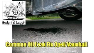 very common oil leak fix in opel/vauxhall bodgit and leggit garage