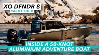 Inside a 50-knot aluminium adventure boat | XO DFNDR 8 yacht tour | Motor Boat & Yachting