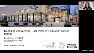 "Decoding and rewiring T cell immunity in human cancer tissues" by Dr. Daniela Thommen