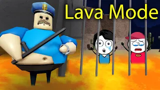 LAVA MODE - Barry Prison Run Scary Obby in ROBLOX | Khaleel and Motu Gameplay