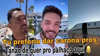 😂 TIRULLIPA FICA INDIGNADO COM WESLEY SAFADÃO, POR NÃO LEVAR ELE NO JATO PARA ESPANHA