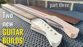 Two New Guitar Builds! | Part 3 - Necks and Headstocks