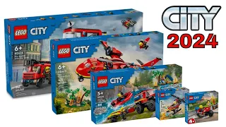 LEGO CITY FIRE 60410 60411 60412 60413 60414 COMPILATION / COLLECTION SPEED BUILD