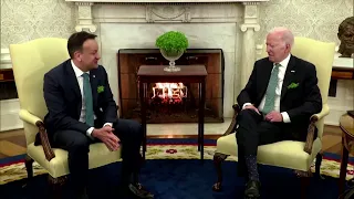 US President Biden hosts Irish PM on St. Patrick's Day