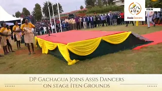 DP Gachagua Joins Assis Dancers on stage Iten Grounds