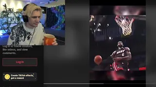 xQc reacts to LeGoat James TikTok Edit