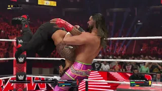 WWE 2k24 | Reigns vs. Rollins | RAW | Gameplay