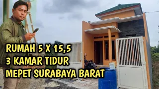 RUMAH DIJUAL 5 X 15,5 LOKASI MEPET NOTR WEST SURABAYA BARAT