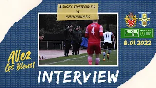 POST-MATCH INTERVIEW! Bishop's Stortford F.C vs Hornchurch F.C (Away – Isthmian Premier Division)