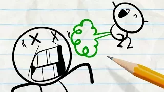 Pencilmate Stinks! -in- "Unfarted Territory" Pencilmation Cartoons