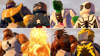 All Characters Hulk-Thor Smash in LEGO Marvel Super Heroes Cutscenes
