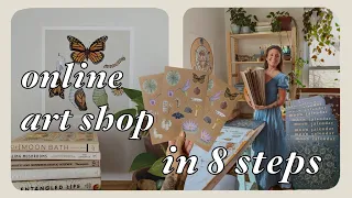 ✹ How to open an online art shop ✹ tips, resources and sharing my flow