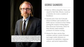 A Lecture on George Saunders's "CivilWarLand in Bad Decline"