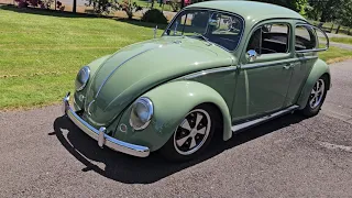 FOR SALE: Beautiful 1963 VW Beetle featuring a 1968cc engine, freeway flyer transaxle, Porsche rims.