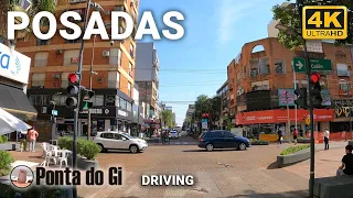 CIUDAD DE POSADAS [centro] #driving TOUR virtual [invierno 2023) LA CAPITAL DE MISIONES - ARGENTINA