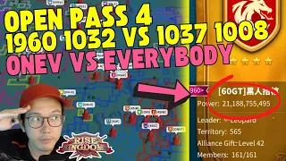 KVK OneV 1860 vs 1093 | OPEN PASS 4 1037 1008 vs 1960 60GT 1032 | 1846 vs JST | Rise Of Kingdoms