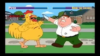 Peter vs Ernie the Chicken (Fight 3)...with healthbars