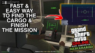 FAST AND EASY WAY TO FIND THE CARGO AND FINISH THE FALLING IN MISSION| GTA ONLINE MERCENARIES